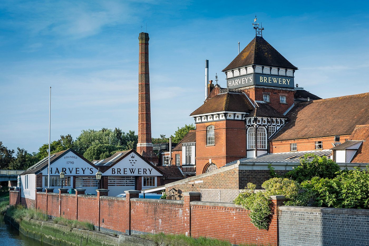 Photo of Harvey's Brewery iconic building in Lewes